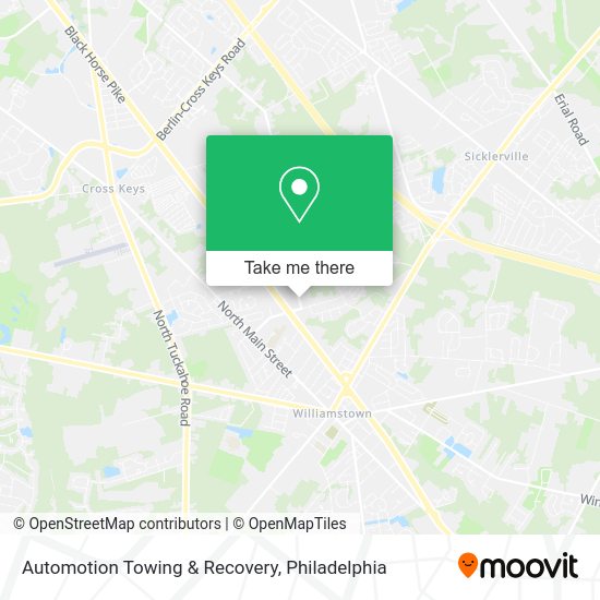 Mapa de Automotion Towing & Recovery