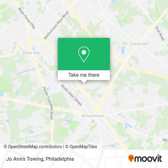 Mapa de Jo Ann's Towing