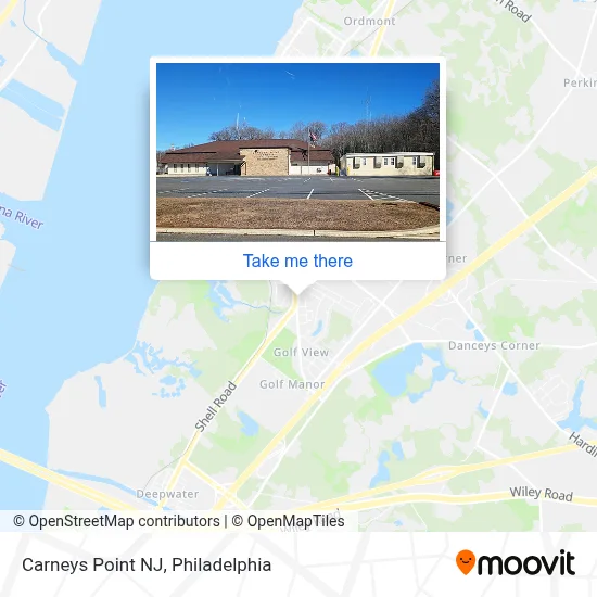 Carneys Point NJ map