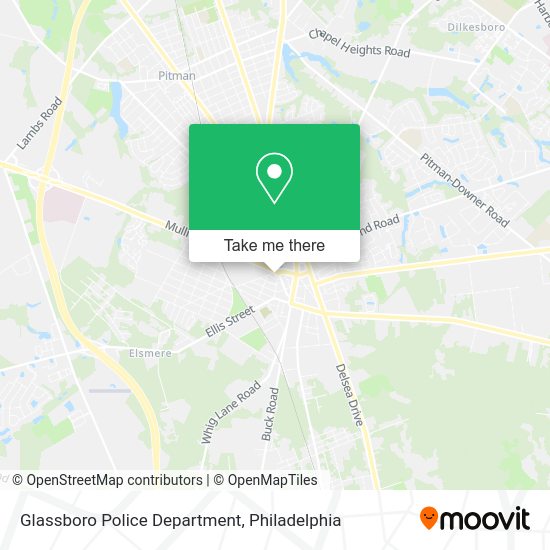 Glassboro Police Department map