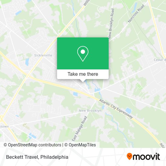 Mapa de Beckett Travel