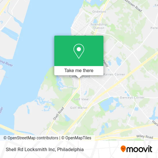 Shell Rd Locksmith Inc map