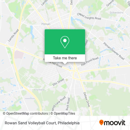 Rowan Sand Volleyball Court map