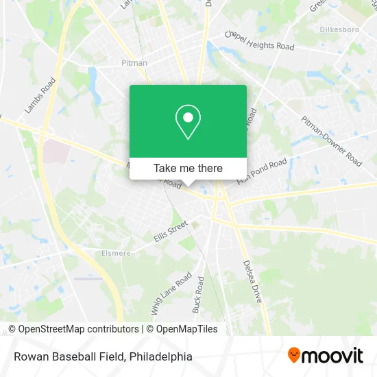 Rowan Baseball Field map