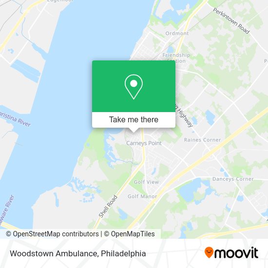 Woodstown Ambulance map