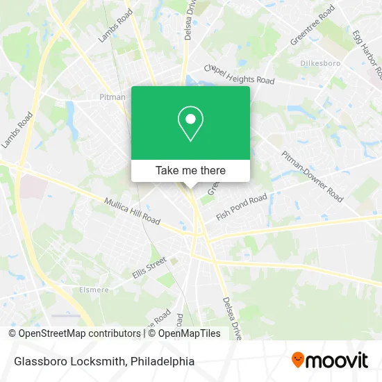 Glassboro Locksmith map