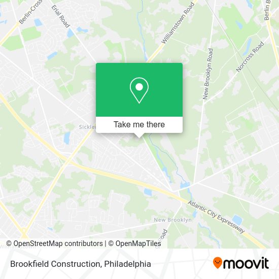 Brookfield Construction map