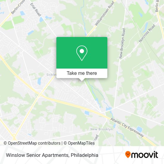 Winslow Senior Apartments map