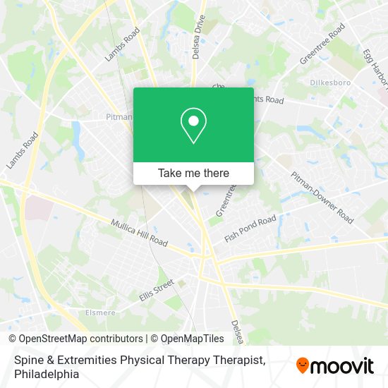 Spine & Extremities Physical Therapy Therapist map