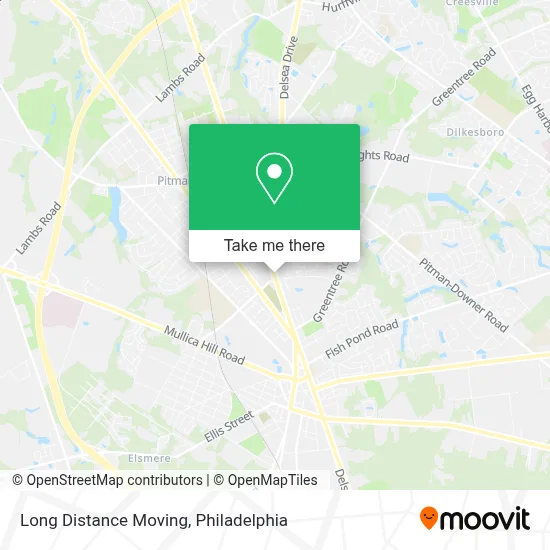 Long Distance Moving map