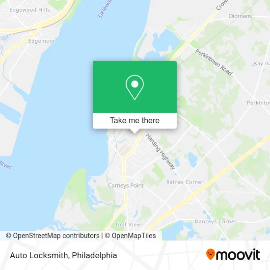 Auto Locksmith map