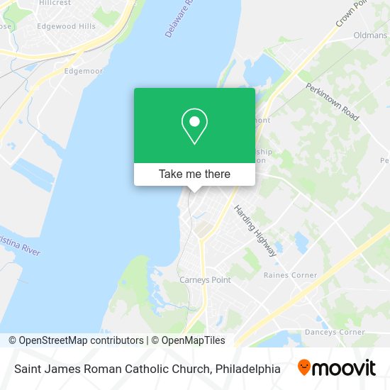 Saint James Roman Catholic Church map