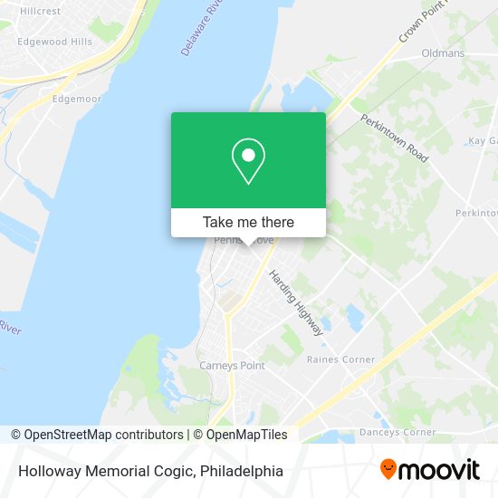 Holloway Memorial Cogic map