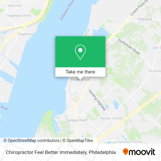 Chiropractor Feel Better Immediately map