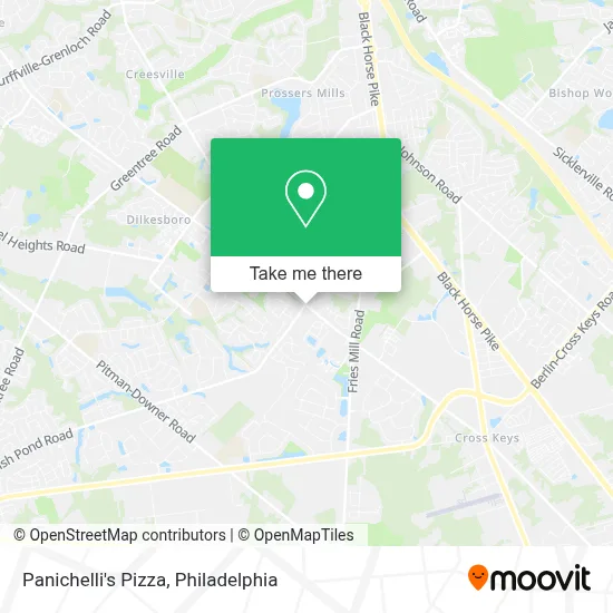 Panichelli's Pizza map