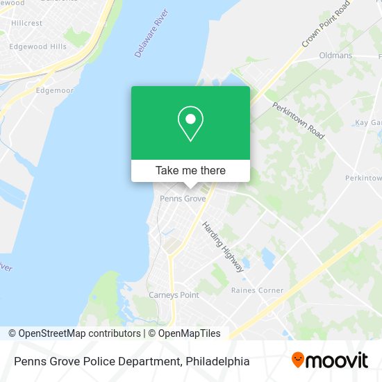 Penns Grove Police Department map
