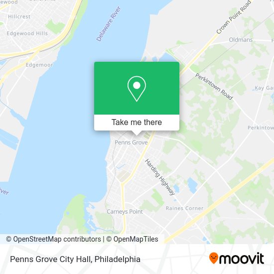 Penns Grove City Hall map
