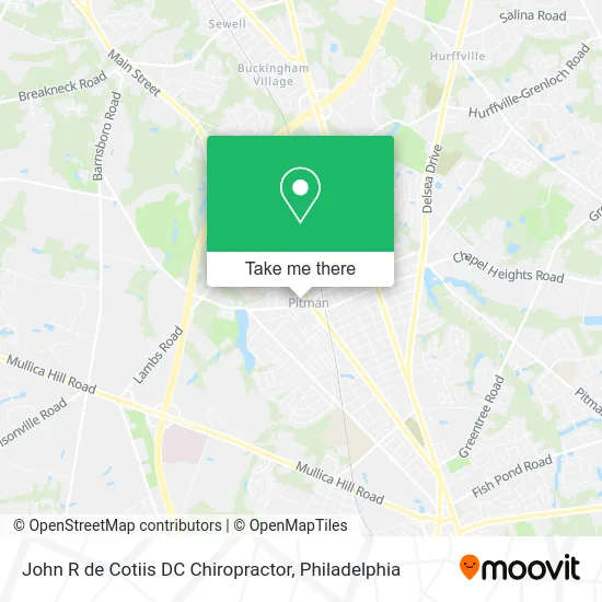 John R de Cotiis DC Chiropractor map