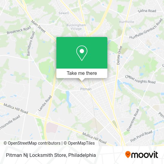 Pitman Nj Locksmith Store map
