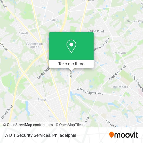 A D T Security Services map