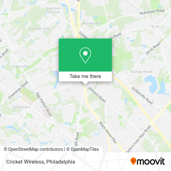 Cricket Wireless map