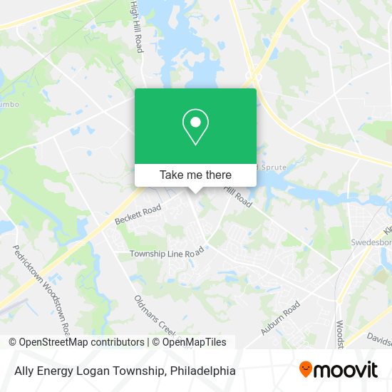 Mapa de Ally Energy Logan Township