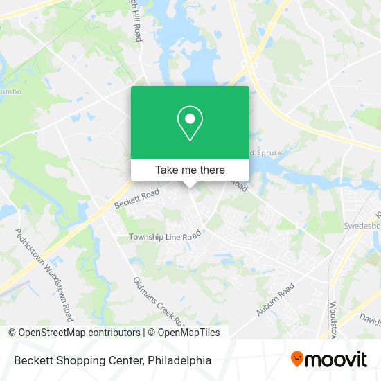 Mapa de Beckett Shopping Center