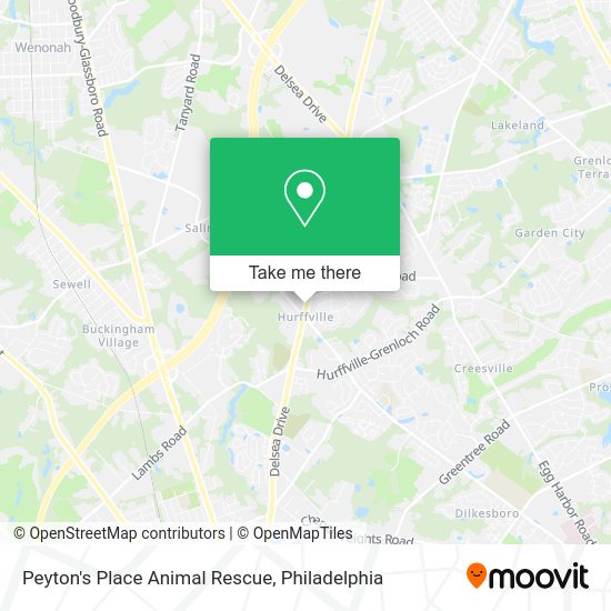 Peyton's Place Animal Rescue map