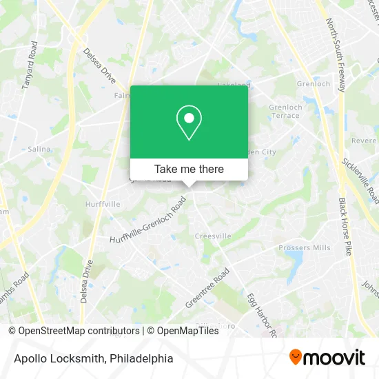 Apollo Locksmith map