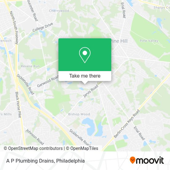 A P Plumbing Drains map