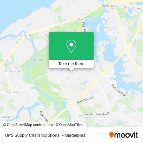 UPS Supply Chain Solutions map