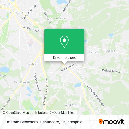 Emerald Behavioral Healthcare map