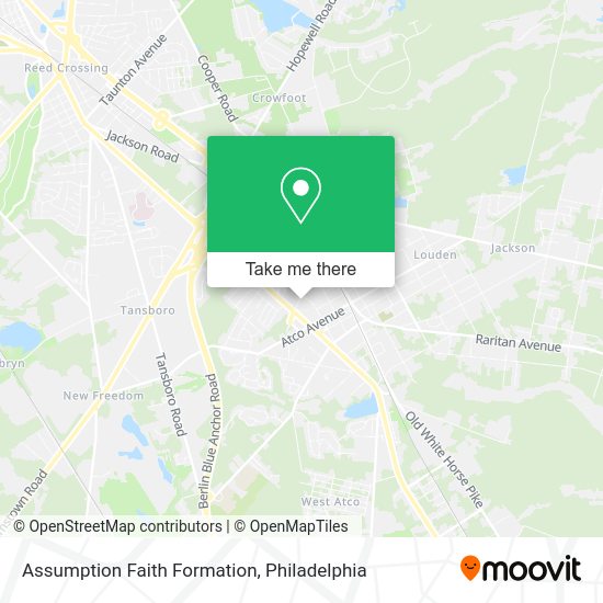 Assumption Faith Formation map