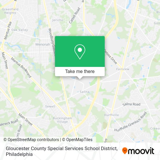 Mapa de Gloucester County Special Services School District