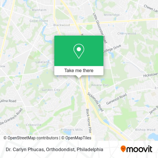 Dr. Carlyn Phucas, Orthodondist map
