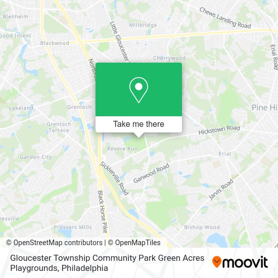 Gloucester Township Community Park Green Acres Playgrounds map