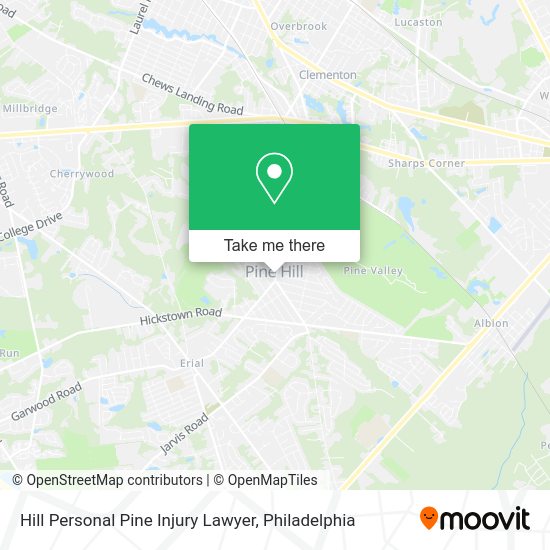 Hill Personal Pine Injury Lawyer map