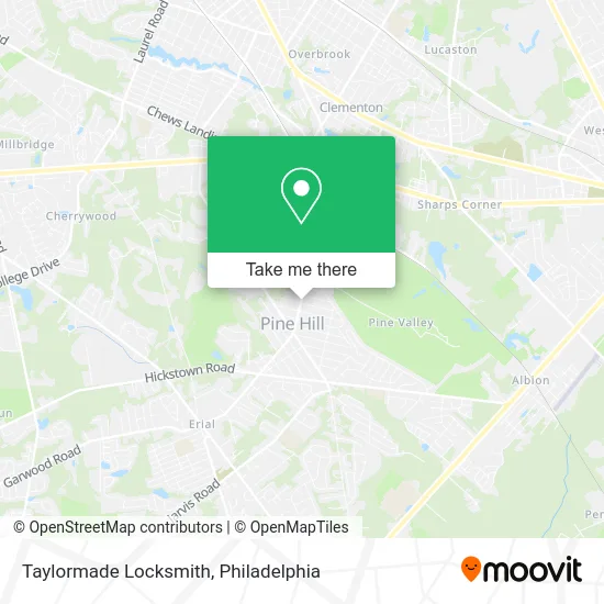 Taylormade Locksmith map