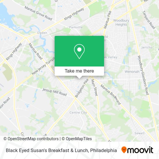 Black Eyed Susan's Breakfast & Lunch map