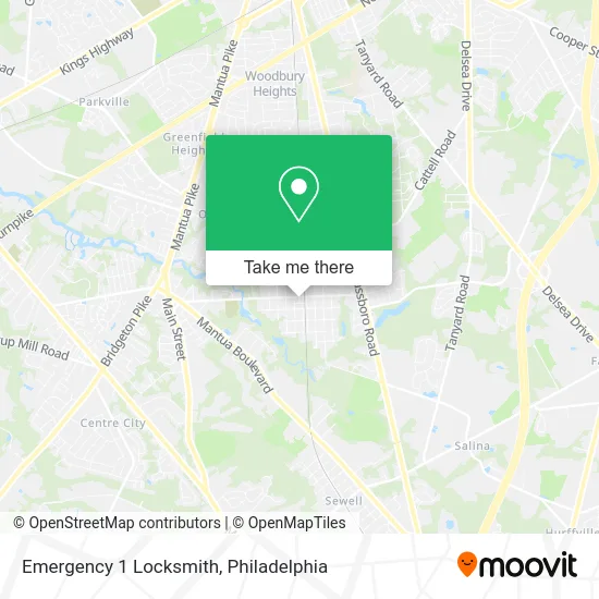 Emergency 1 Locksmith map