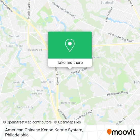 American Chinese Kenpo Karate System map