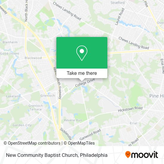 New Community Baptist Church map