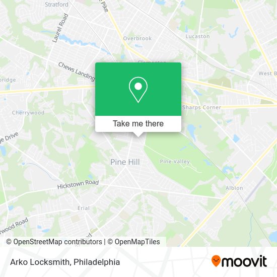 Mapa de Arko Locksmith