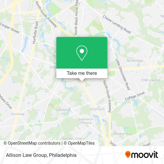 Allison Law Group map