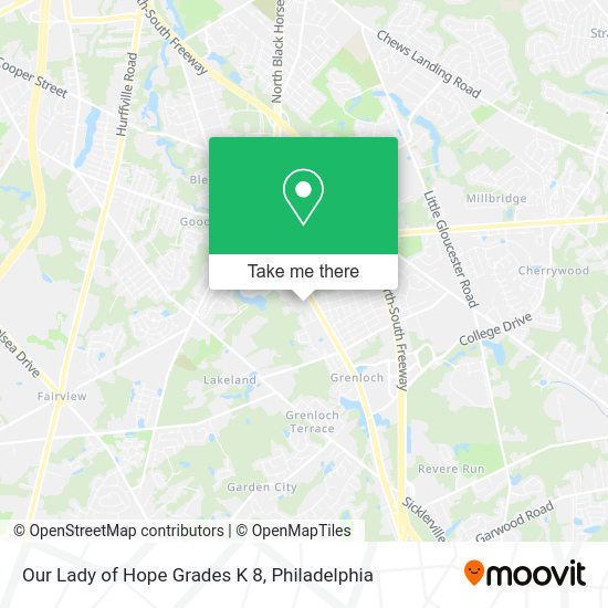 Our Lady of Hope Grades K 8 map