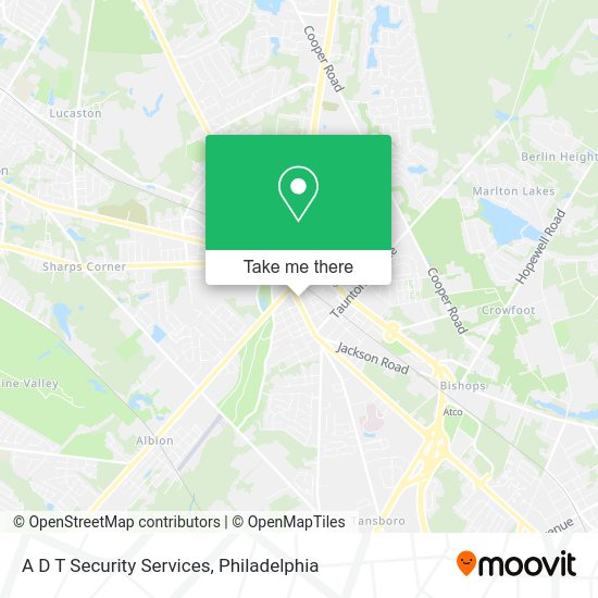 A D T Security Services map