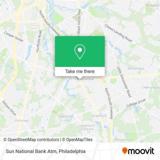 Sun National Bank Atm map