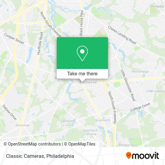 Classic Cameras map