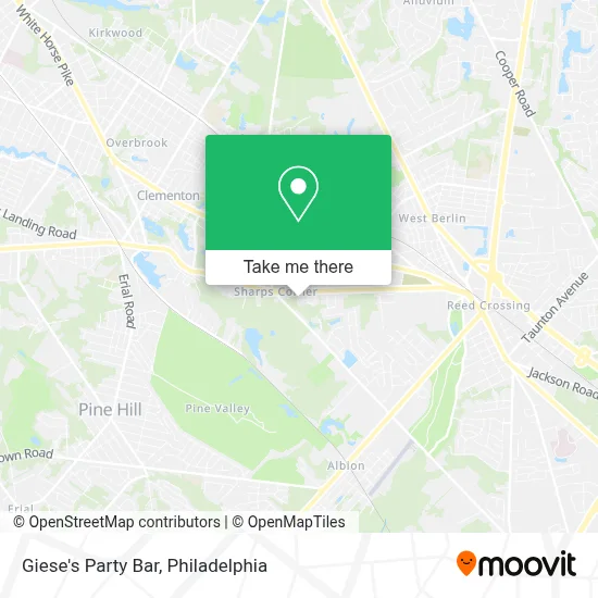 Giese's Party Bar map