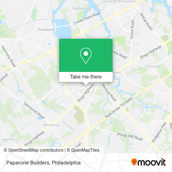 Paparone Builders map